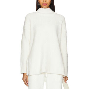 Barefoot Dreams 'Cozychic' White Polyester High Low Pullover Size S